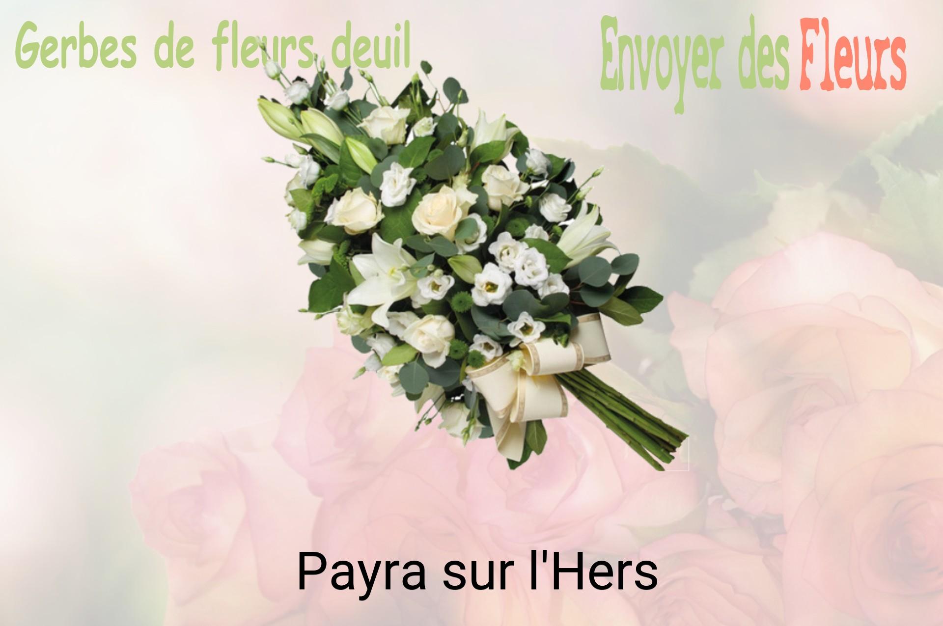 Gerbe de fleurs de deuil livrée à Payra-sur-l'Hers